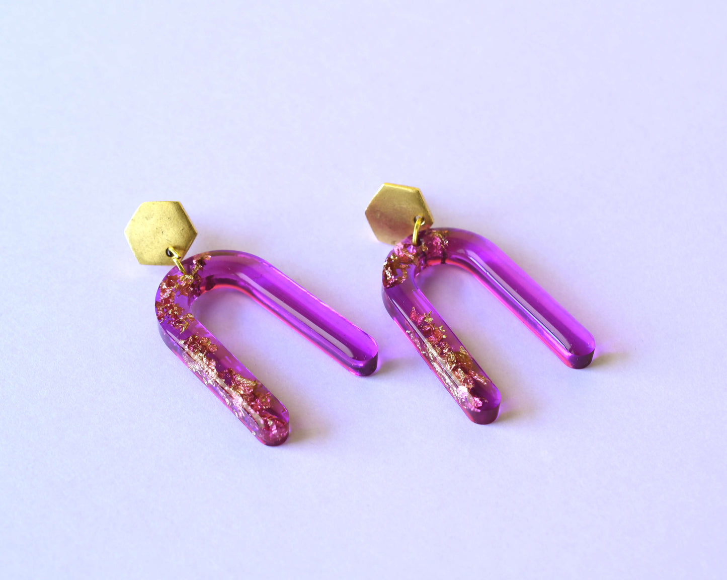neon pop art earrings