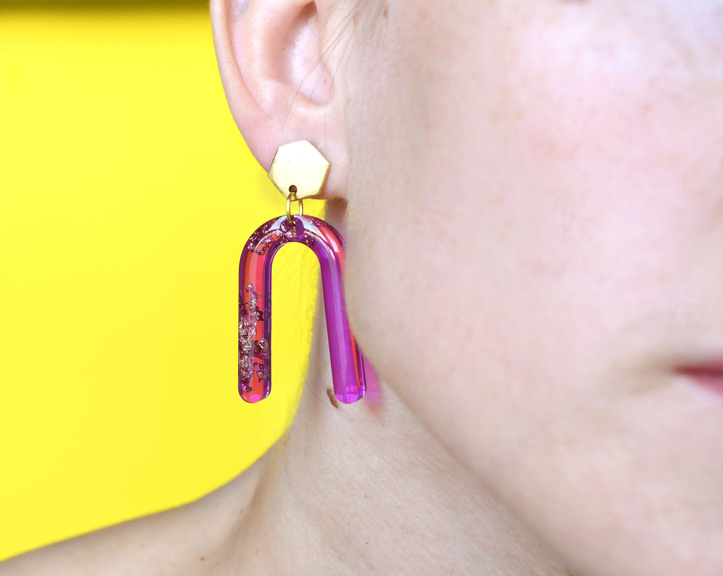 quirky artsy retro earrings