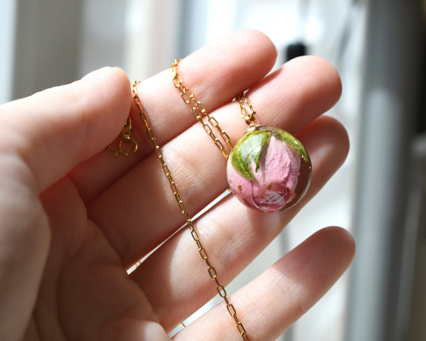 Echte blumen schmuck