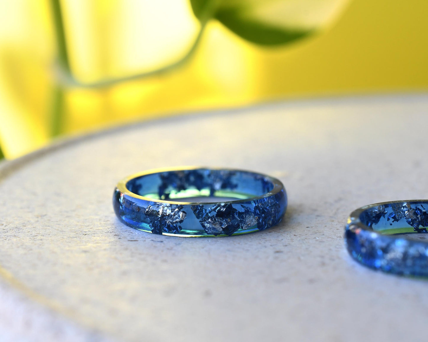 Midnight Silver Ring