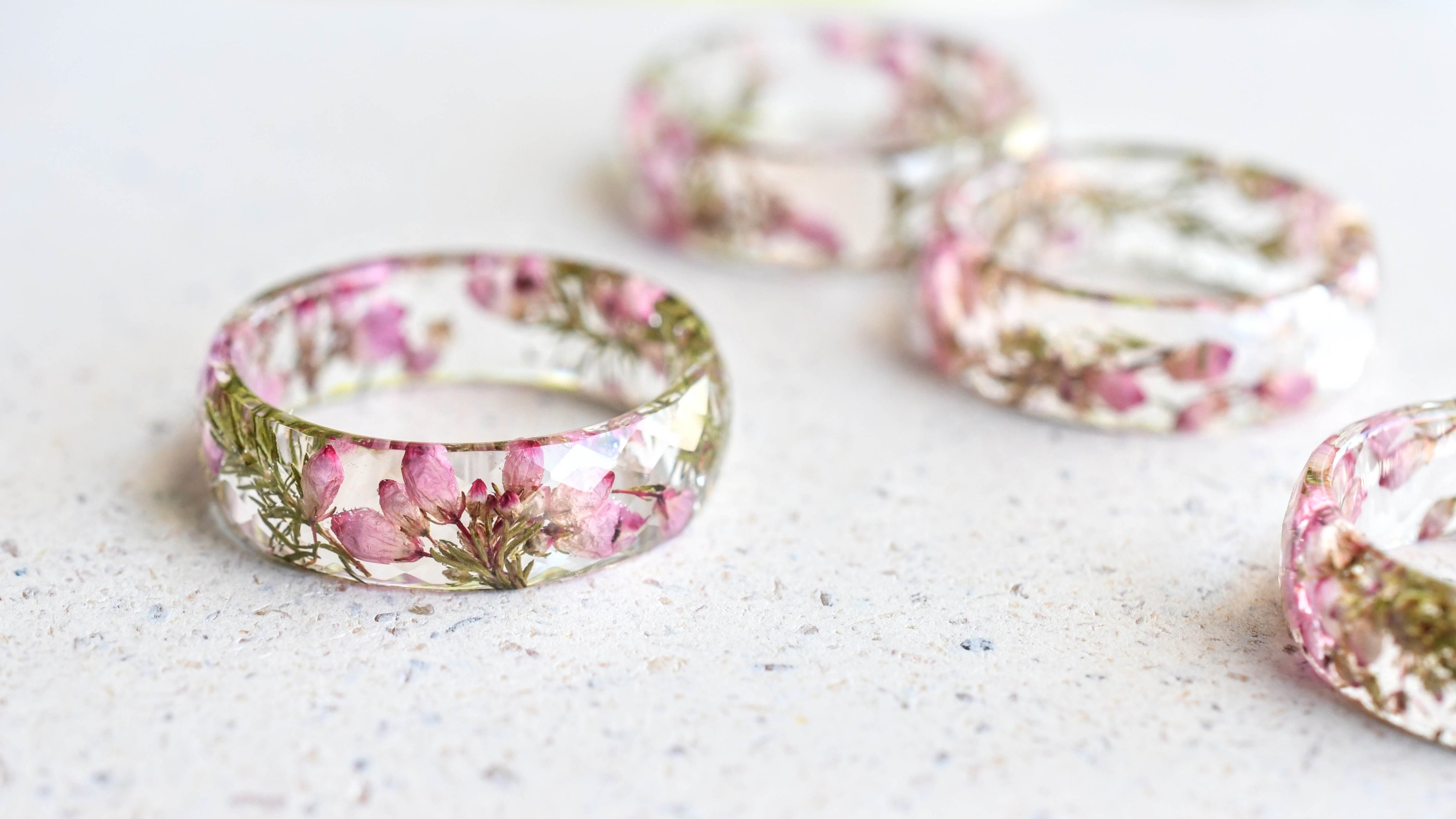 Floral promise ring