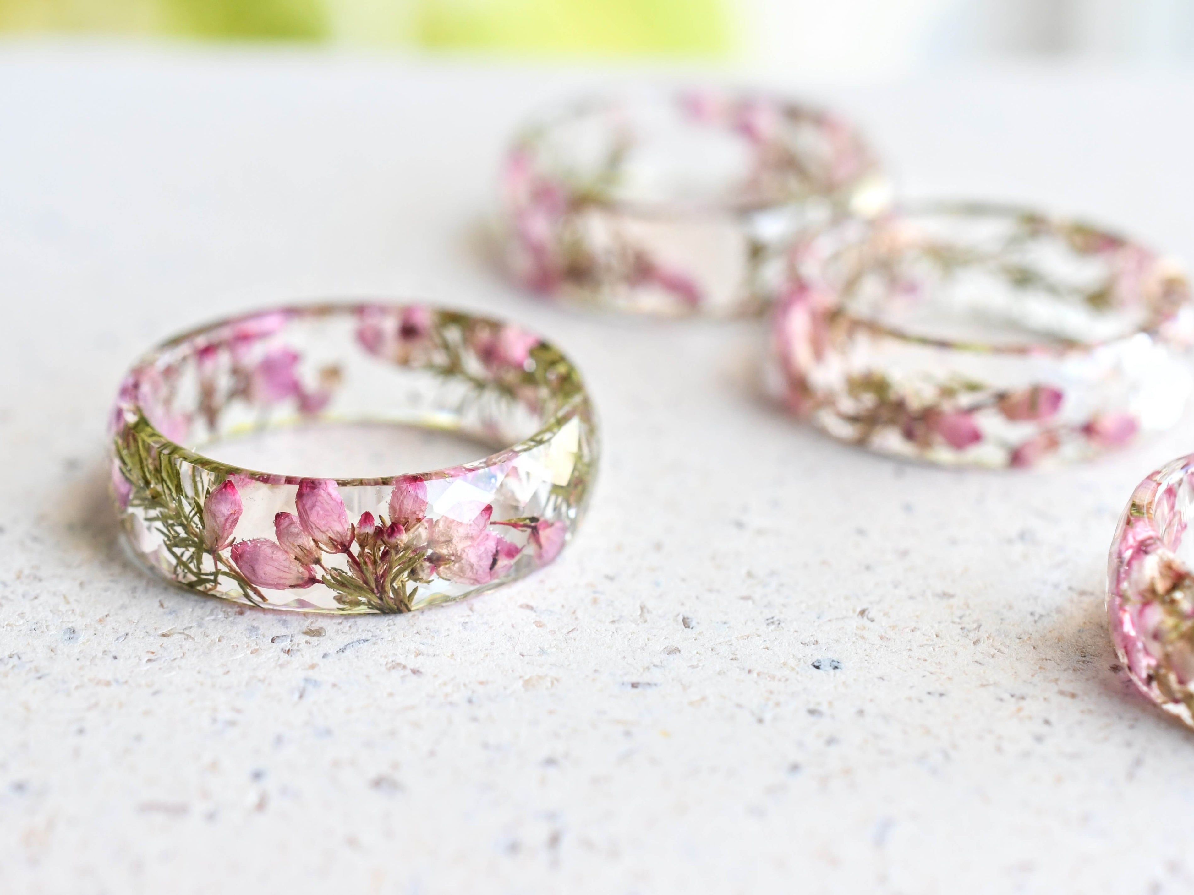 Floral promise ring