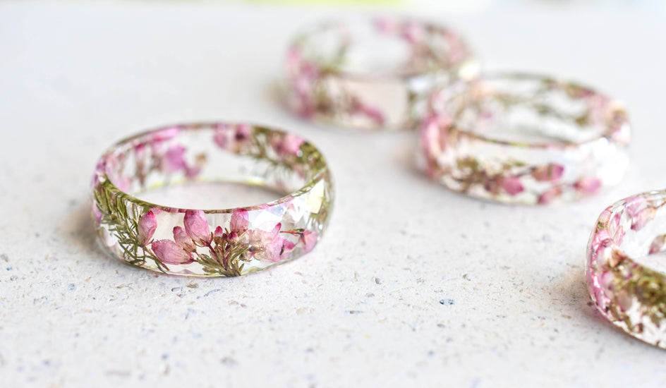Floral promise ring