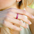 June birth flower ring handmade botanical jewelry