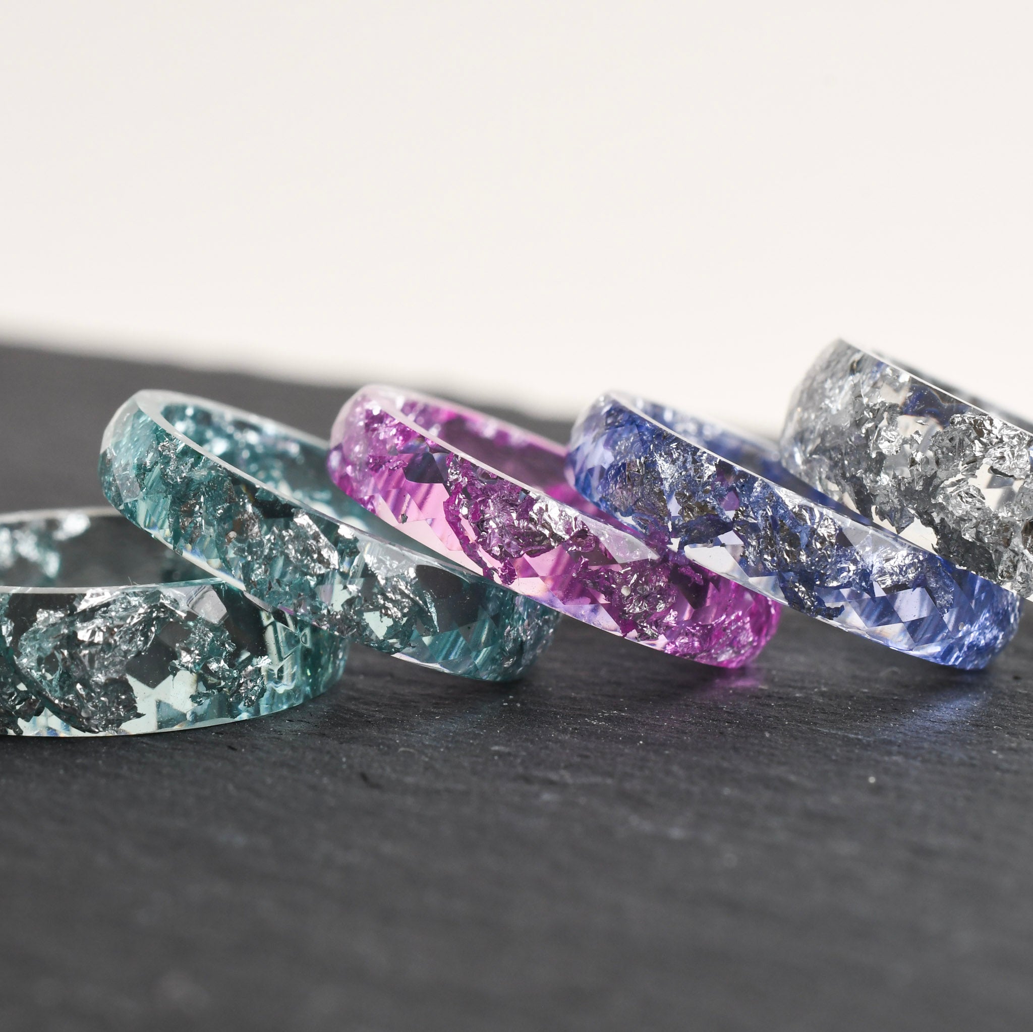 Pink Sapphire Gleam – Slim Faceted Pink Ring