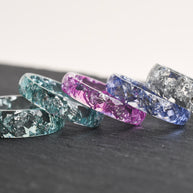 Pink Sapphire Gleam – Slim Faceted Pink Ring