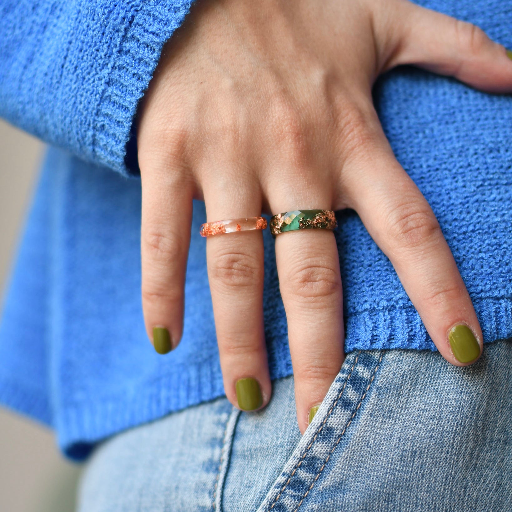 Roselight Bond - Smooth Resin Ring