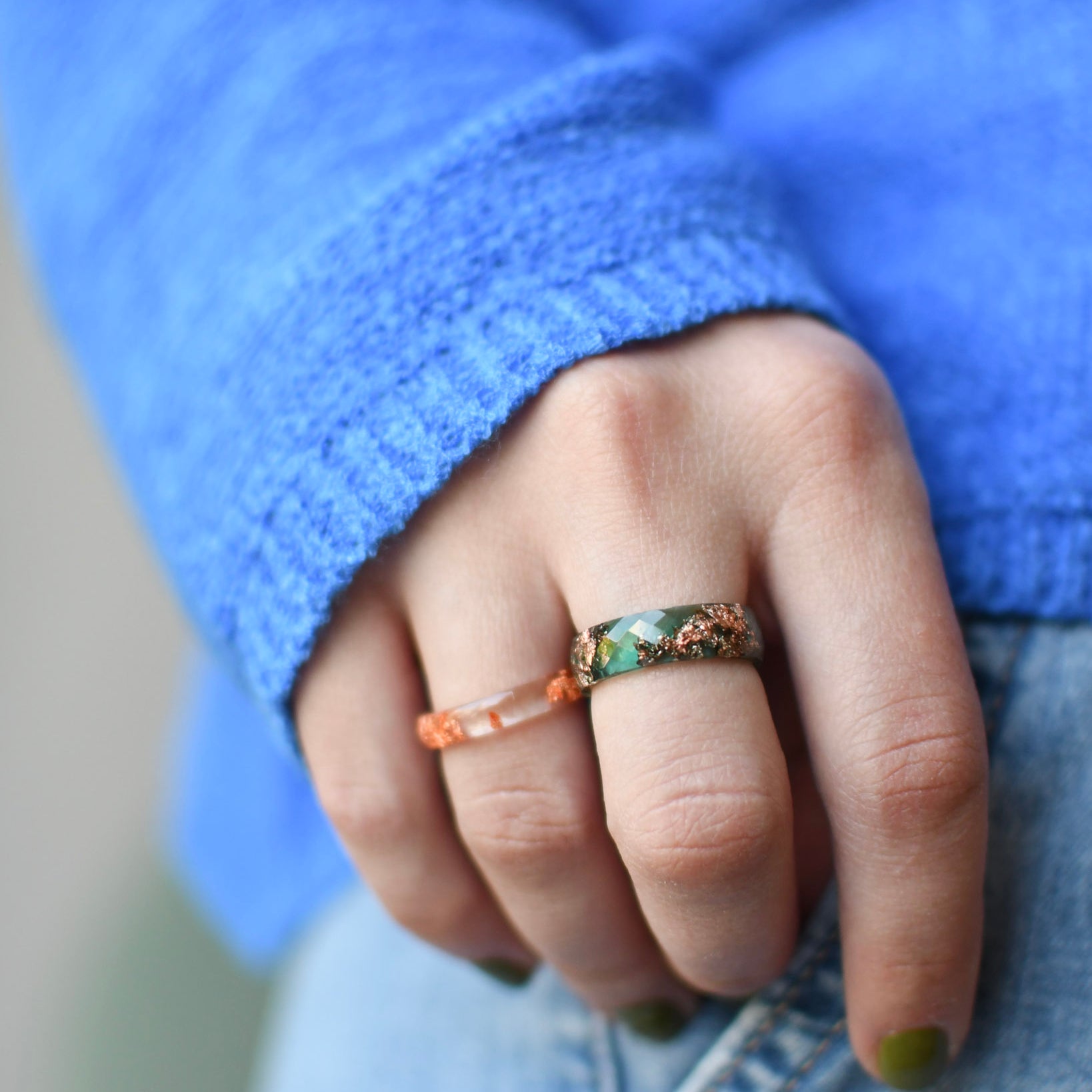 Jade Aurora – Classic Faceted Green Ring