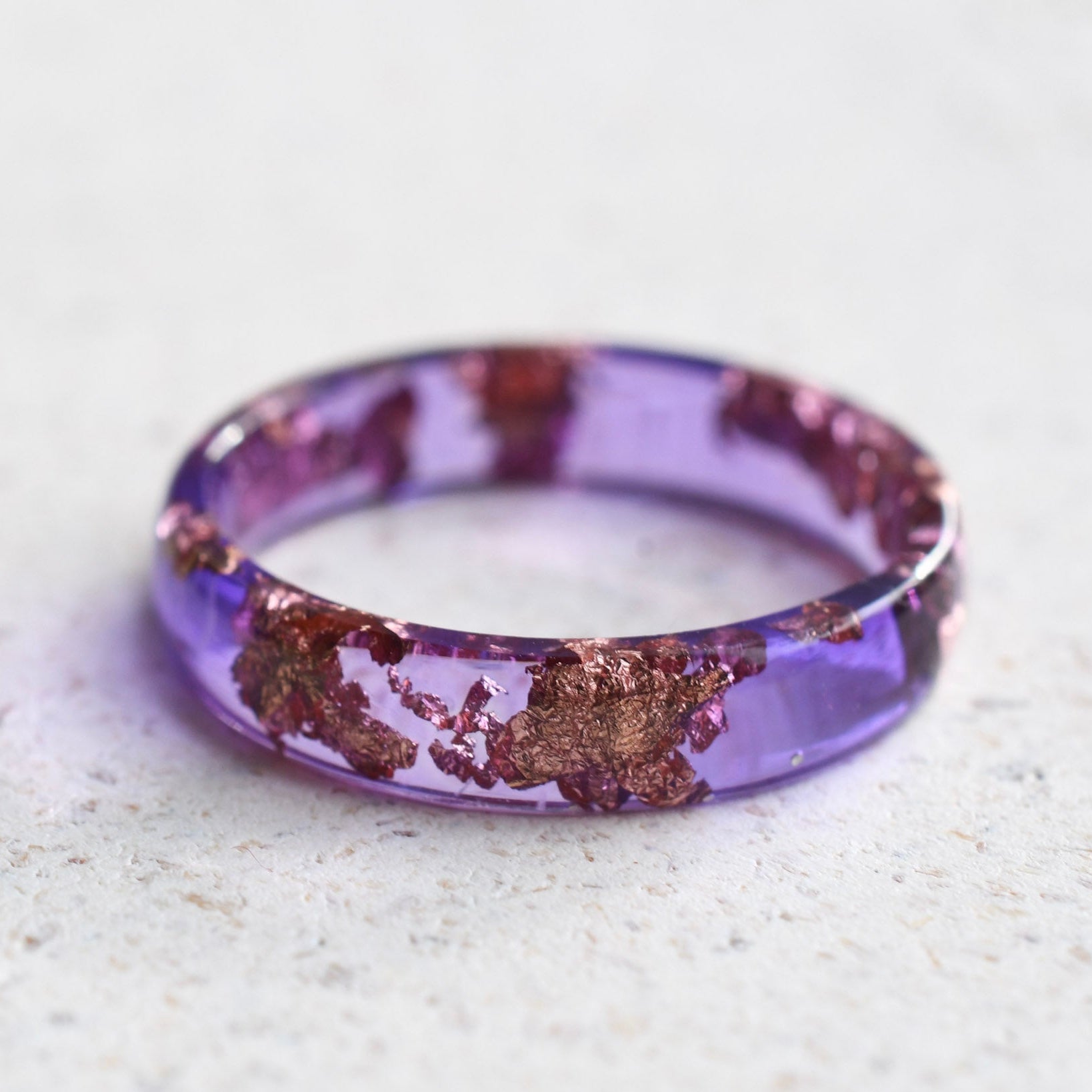 Violet Roselight – Purple Resin Ring