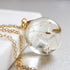 Make a wish dandelion seed resin necklace handmade jewelry