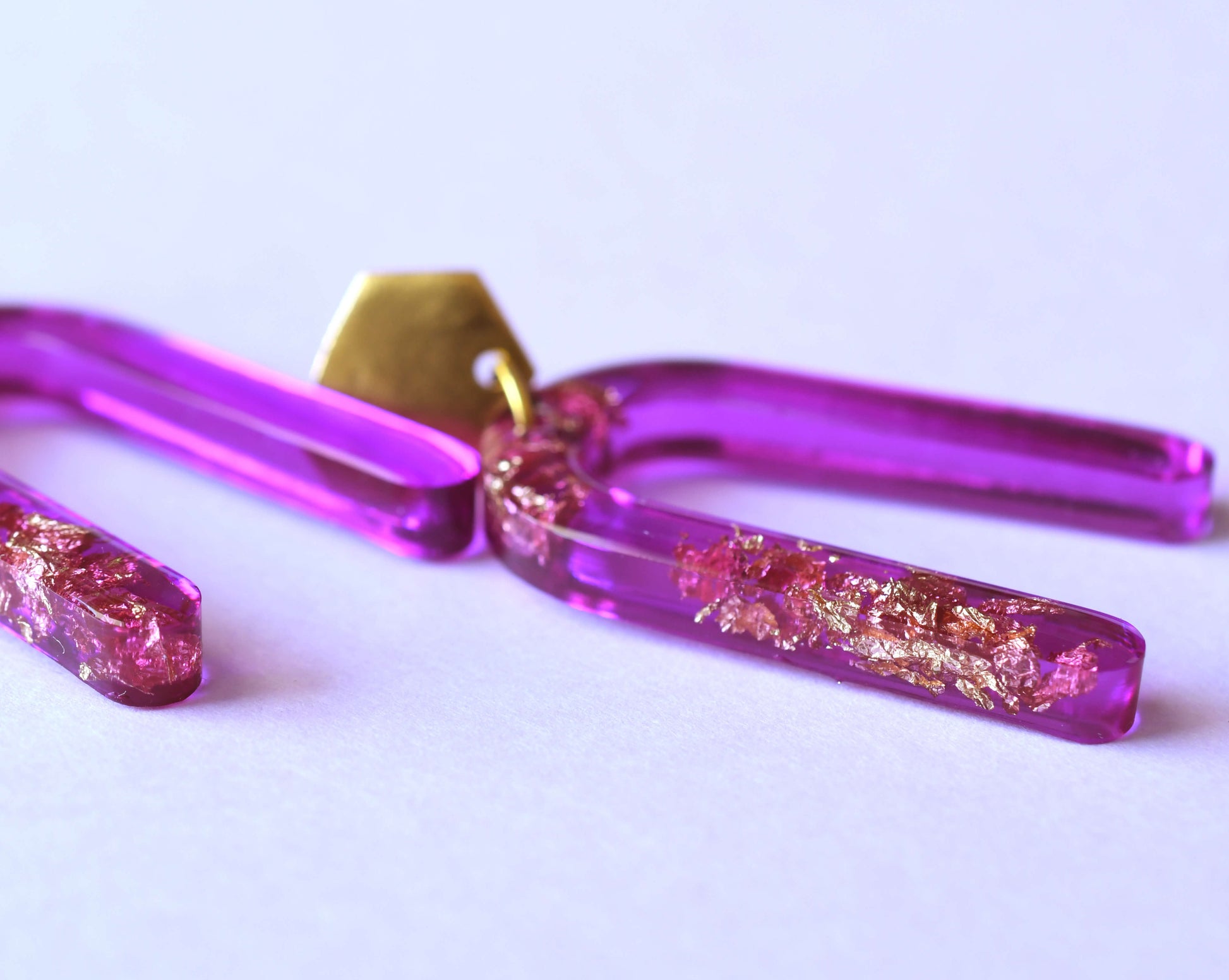 gold purple costume jewelry