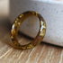 Amberlight Ring — handmade resin jewelry with gold leaf accents