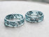 Hand-cast aquamarine resin ring unisex minimalist jewelry