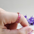 Tulip Bloom Ring with real tulip petal preserved in resin — handcrafted botanical jewelry by Resity