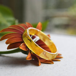 December birth flower narcissus ring — handmade European artisan jewelry by Resity