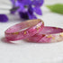 Tulip resin ring with gold leaf — handcrafted botanical art jewelry from Vienna