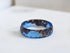 6 mm faceted resin ring modern alternative to metal