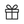 gift box button icon 