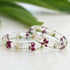Alyssum Bloom pink and white alyssum resin ring
