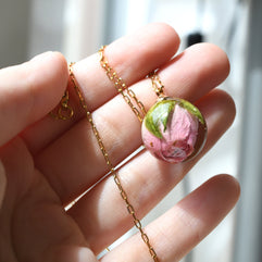 Echte blumen schmuck
