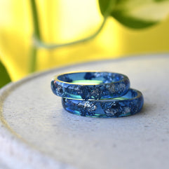 silver accents rings