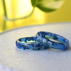 Midnight Silver Ring