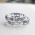 Hand-cast clear resin stacking ring minimalist jewelry