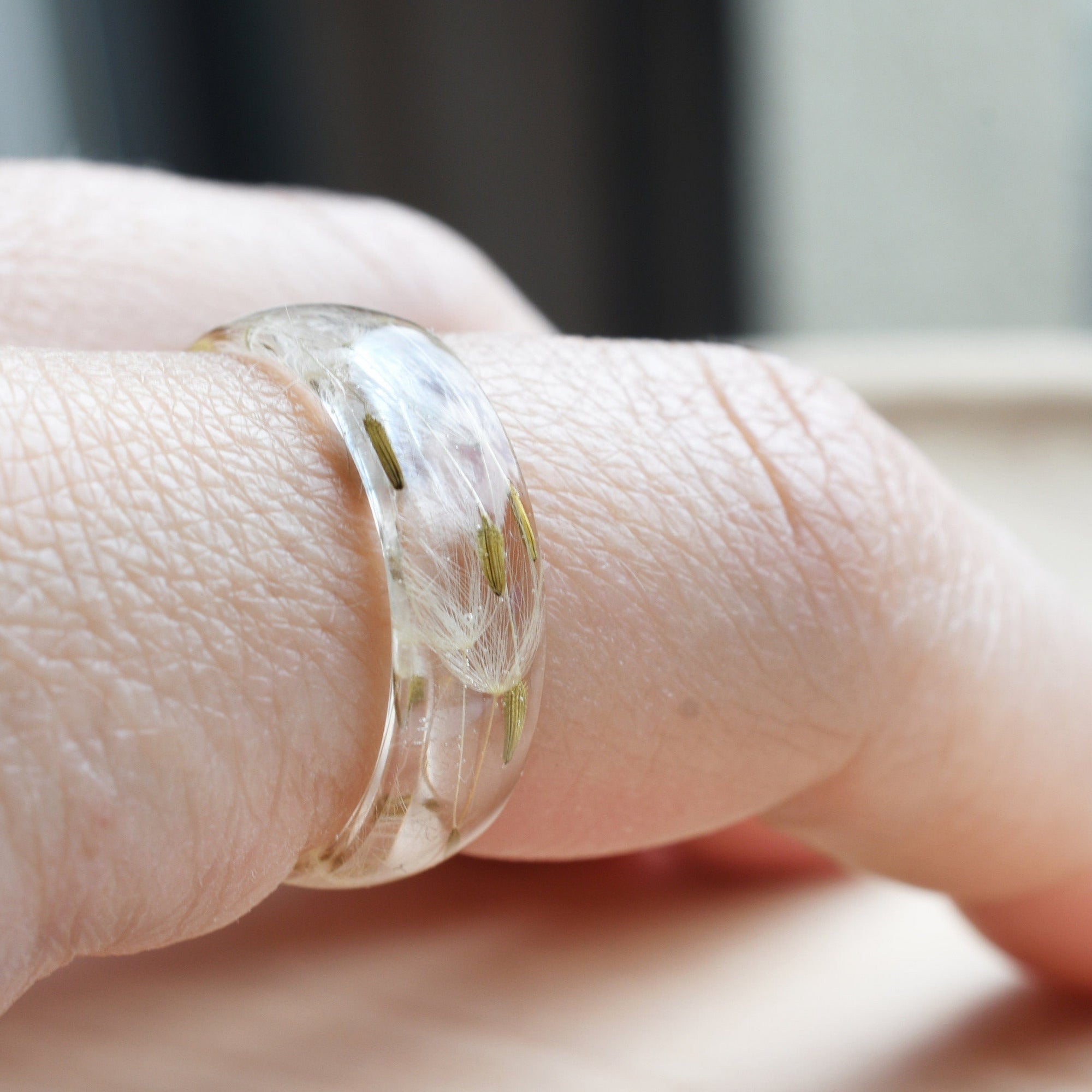 Make A Wish Ring worn on hand, showing delicate nature-inspired elegance