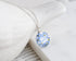 Handmade flower resin pendant on silver chain Austria