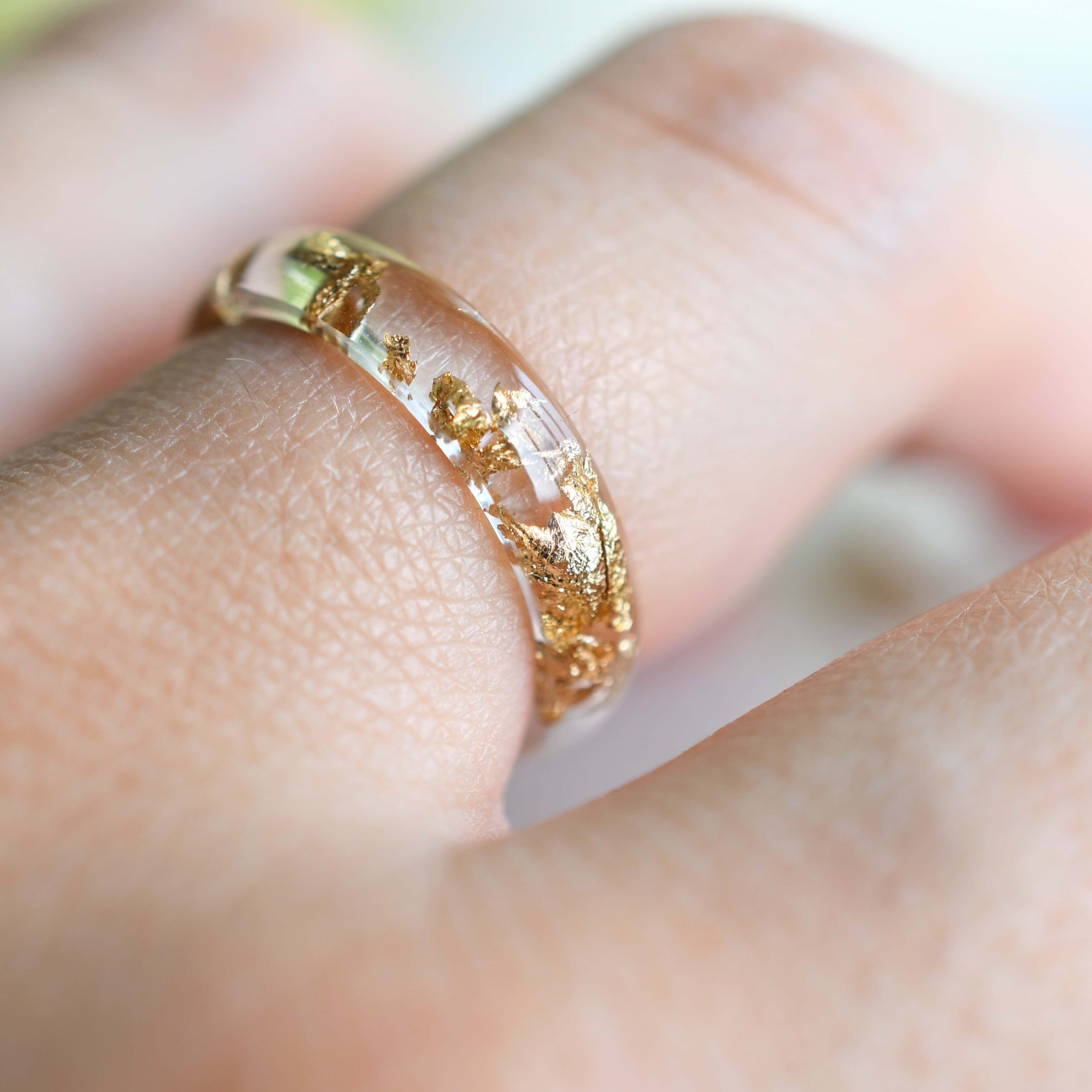 4 mm smooth resin ring modern alternative to metal
