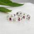 Minimalist flower resin ring nature inspired
