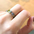 Real blue forget-me-nots preserved in resin ring Vienna