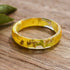 Handmade narcissus flower ring — December birth flower jewelry crafted in Vienna by Resity