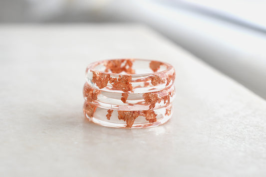 Lightweight smooth resin ring