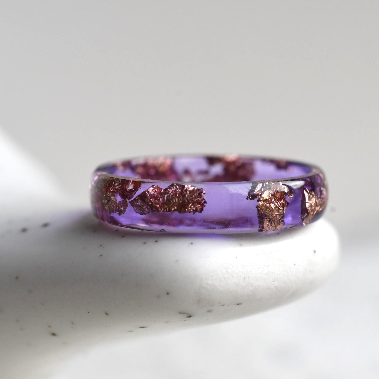 Violet Roselight – Purple Resin Ring