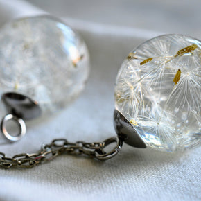 Dandelion pendant sphere as gift idea