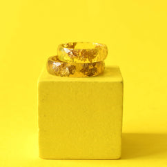 stacking colorful handmade rings