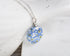 Minimalist real flower necklace transparent resin charm