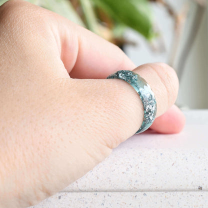 aquamarine silver ring