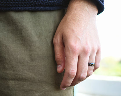 black rings for men