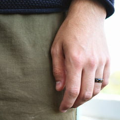 black rings for men
