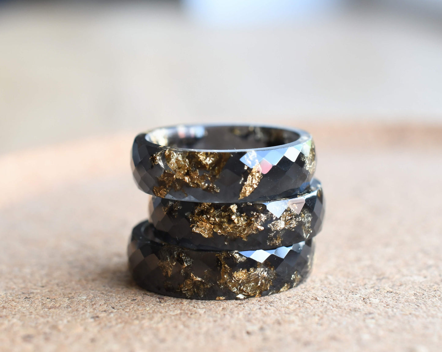 black wedding rings