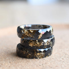 black wedding rings