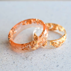 coral gold stacking bands