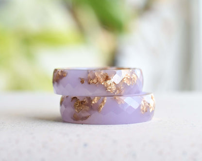 dusty rose stacking ring