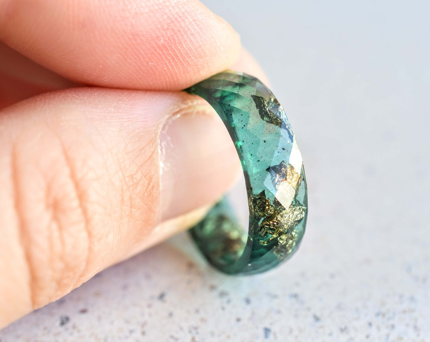 emerald gold leaf jewelry