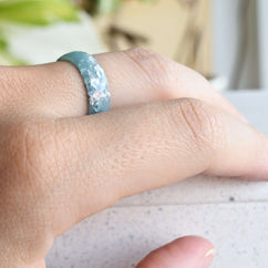 turquoise faceted ring band