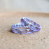 Amethyst resin ring with silver leaf — modern handmade jewelry crafted in Austria by Resity